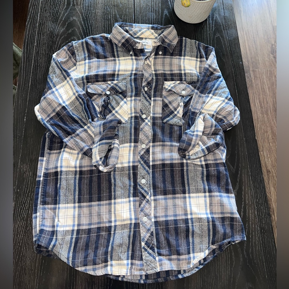Blue Plaid Men's Shirt